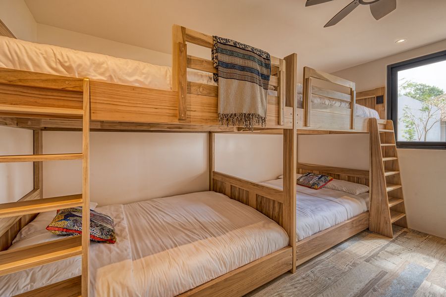 Two bunk beds in the casita quad