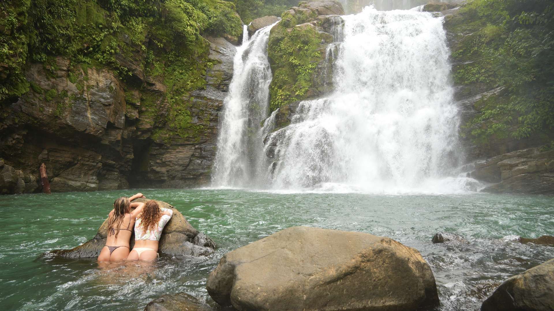 the Costa Rica coast beside the retreat